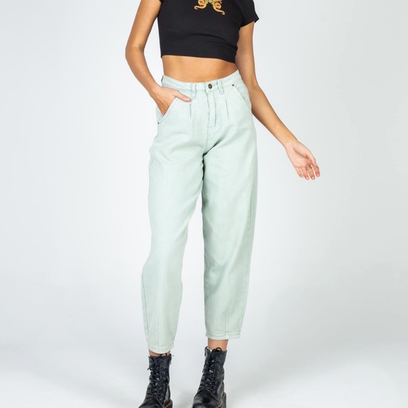 Princess Polly | Jeans | On My Way Denim Jeans Green | Poshmark